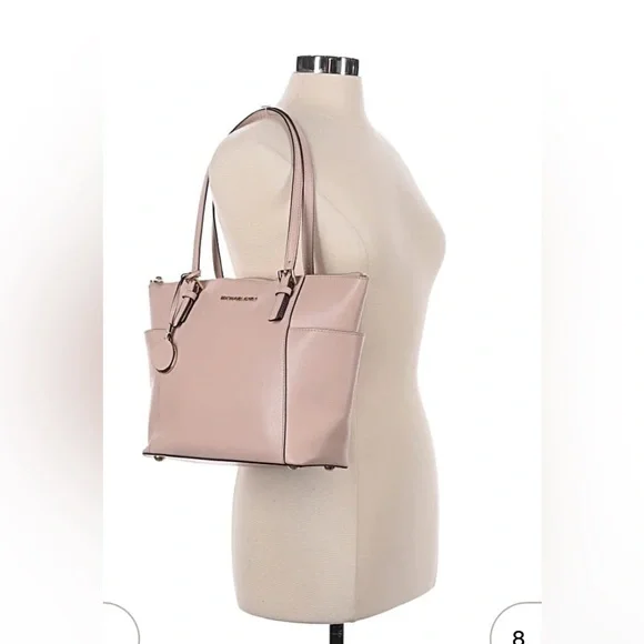 Michael Kors Charlotte Large Saffiano Leather Top-Zip Tote